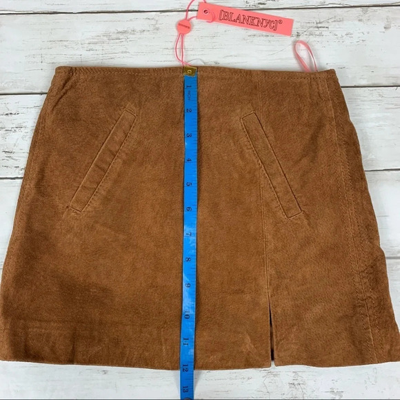 Blank NYC Suede Caramel Tan Brown Mini Skirt - Picture 7 of 7